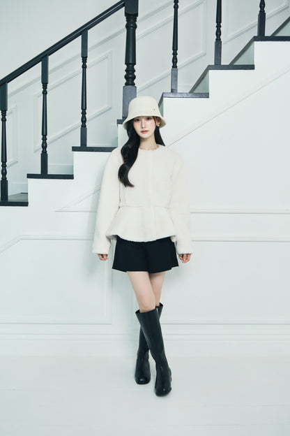 モデル身長：166cm 【アウター】カラー：off white