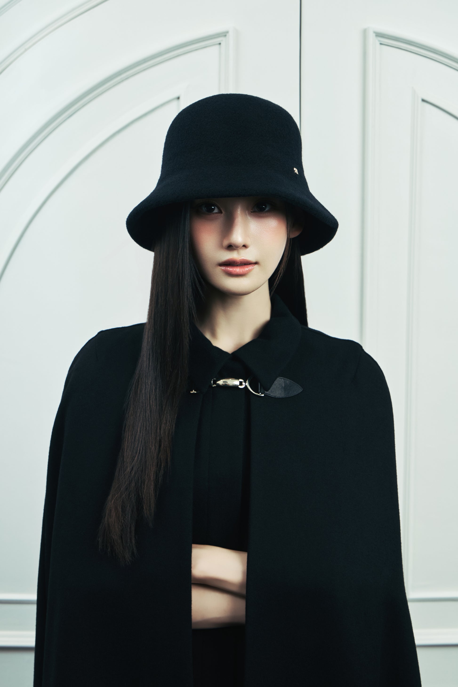 モデル身長：166cm カラー：black