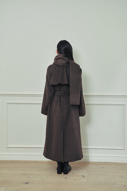 モデル身長：166cm カラー：brown