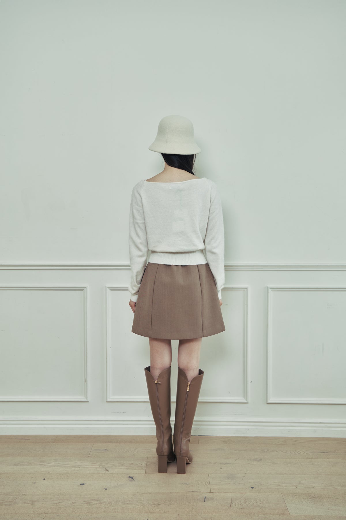 モデル身長：166cm 【トップス】カラー：off white