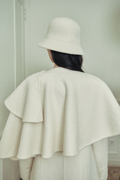 モデル身長：166cm 【アウター】カラー：off white サイズ：MM