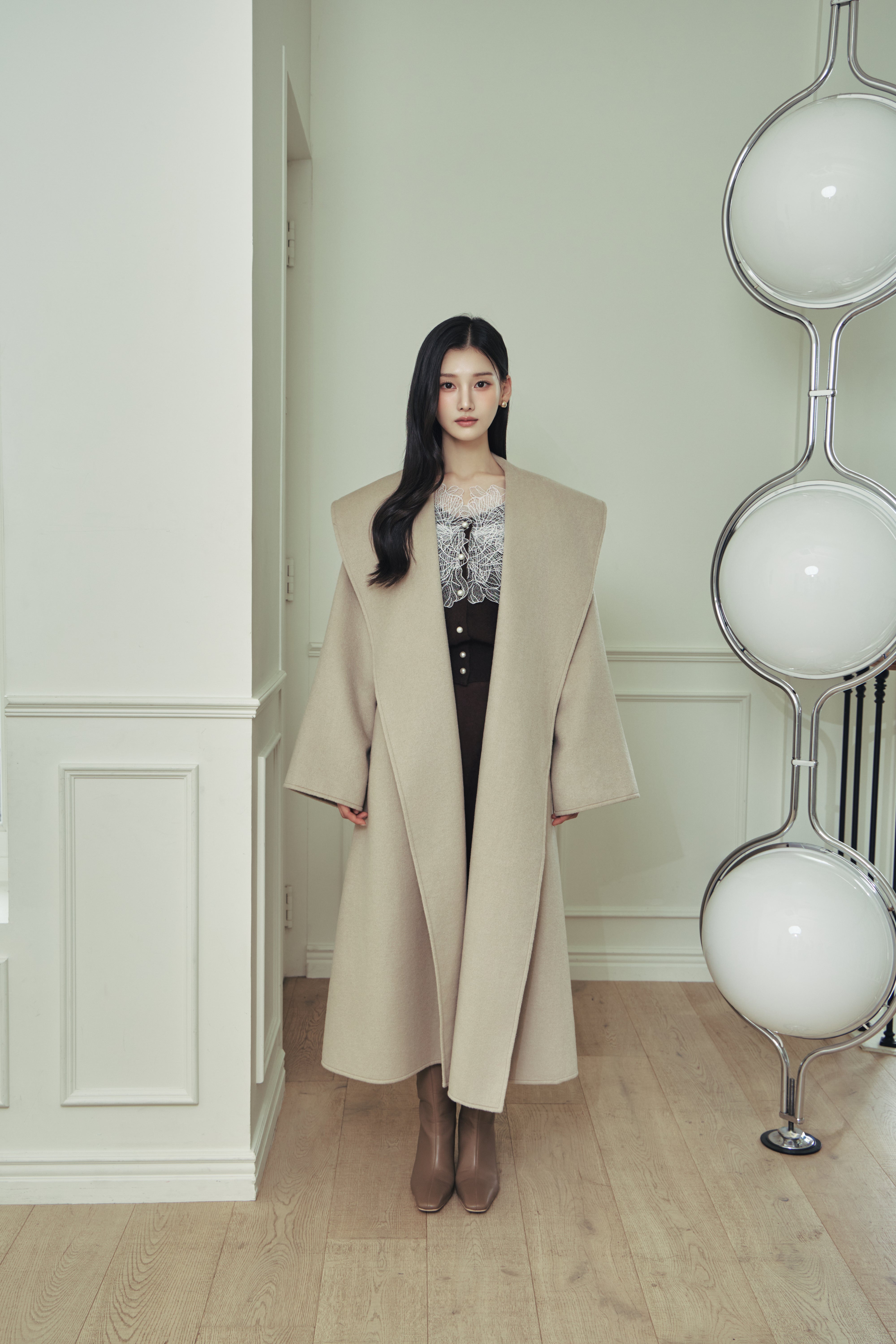 ショールカラーウールロングコート – poláura OFFICIAL ONLINE STORE