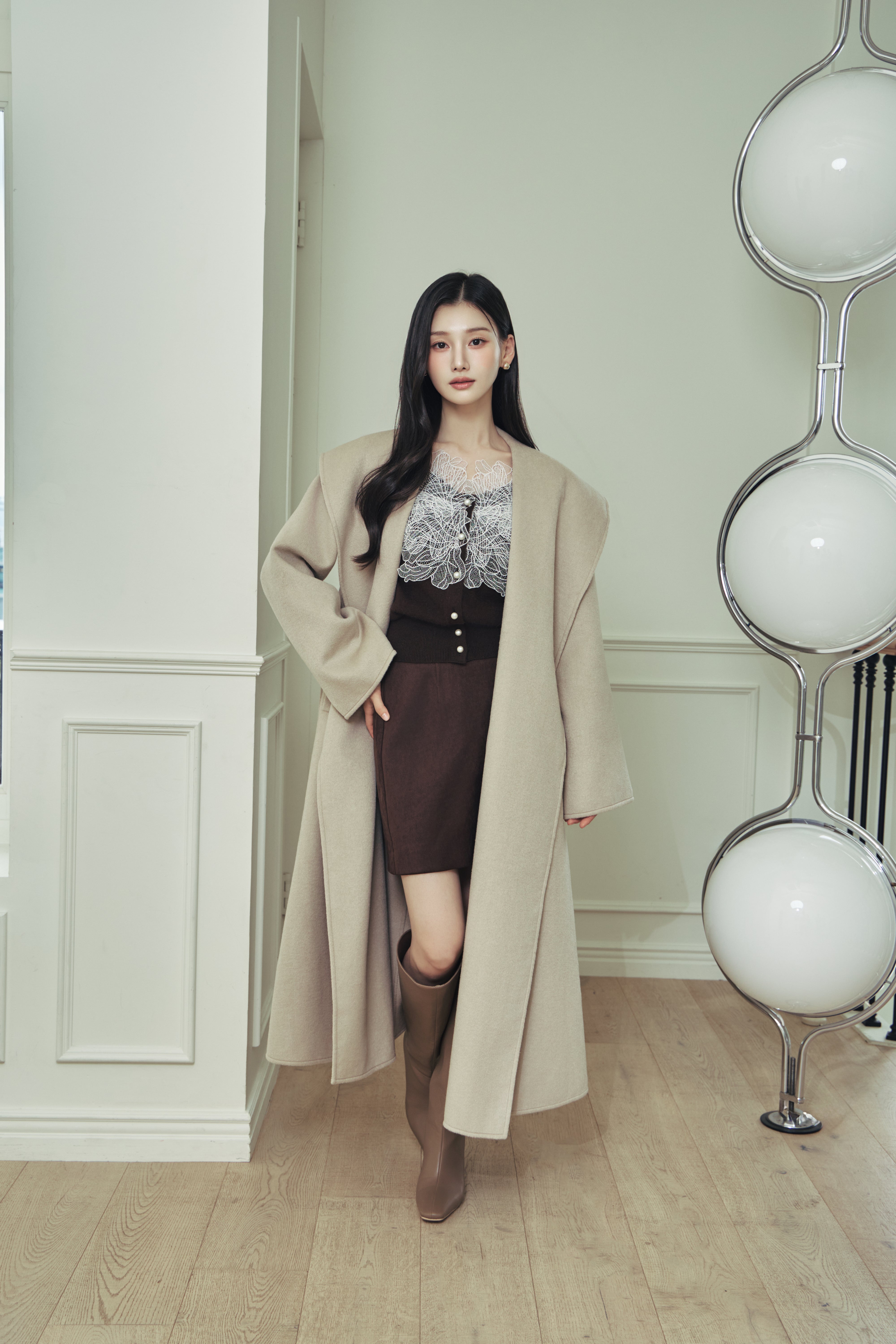 ショールカラーウールロングコート – poláura OFFICIAL ONLINE STORE