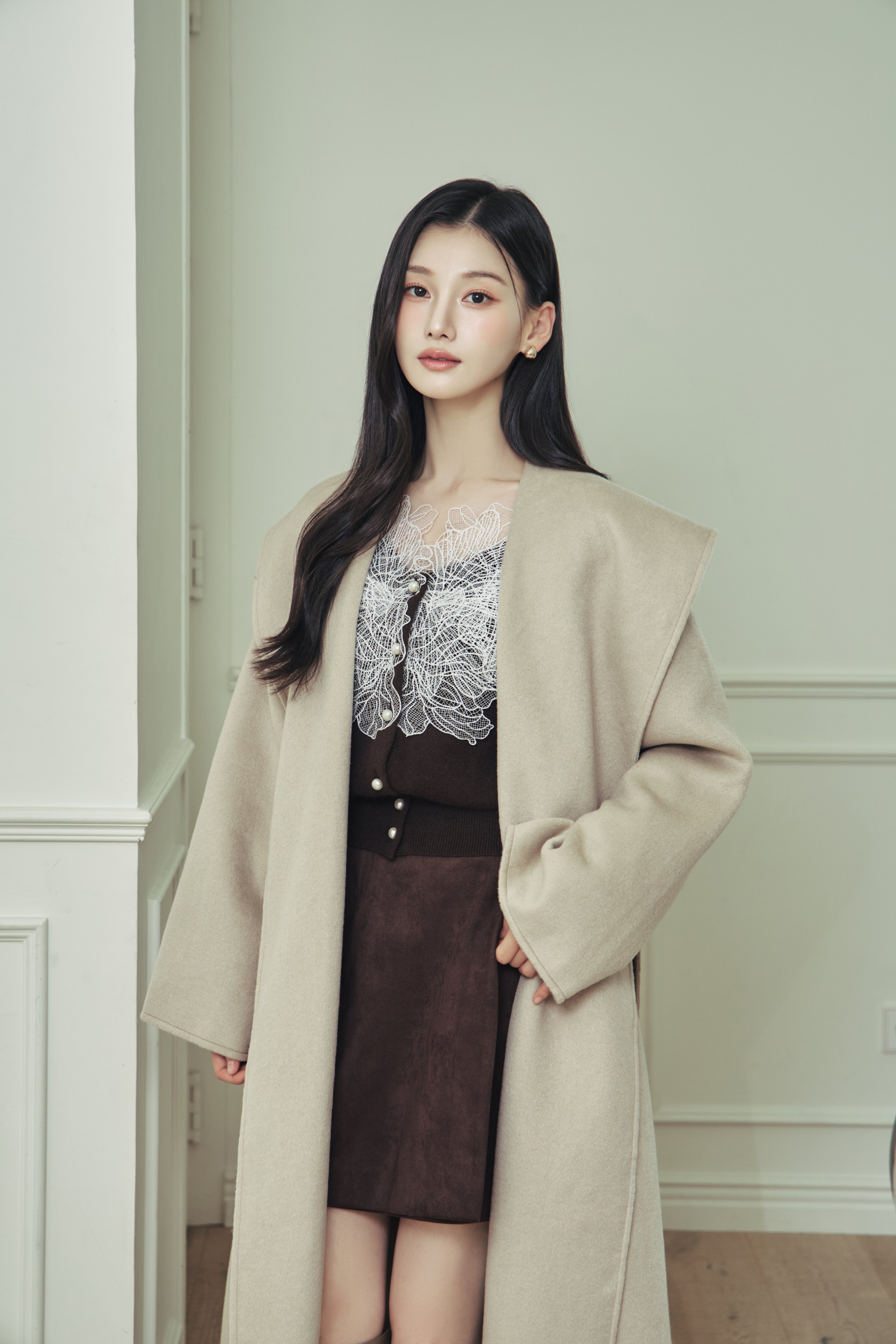 ショールカラーウールロングコート – poláura OFFICIAL ONLINE STORE
