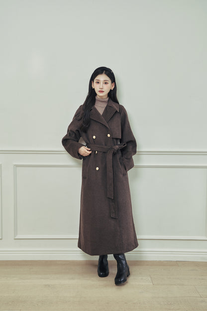 モデル身長：166cm カラー：brown