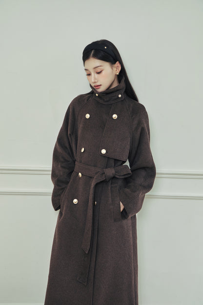 モデル身長：166cm カラー：brown