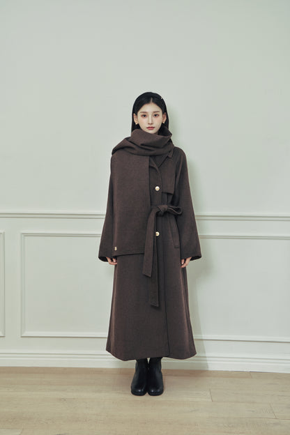モデル身長：166cm カラー：brown