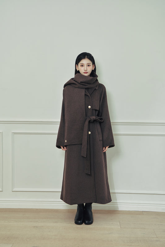 モデル身長：166cm カラー：brown