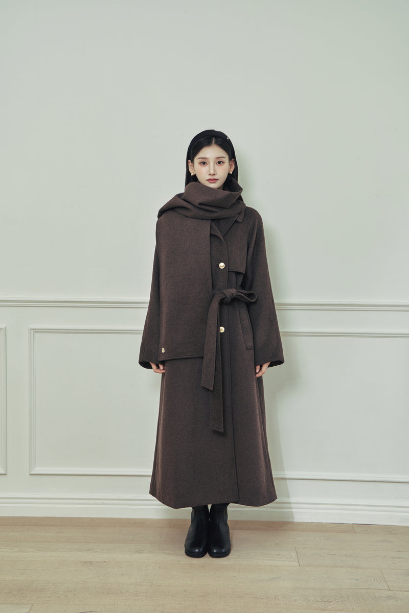 モデル身長：166cm カラー：brown