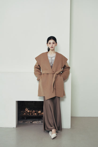 モデル身長：166cm 【アウター】カラー：beige