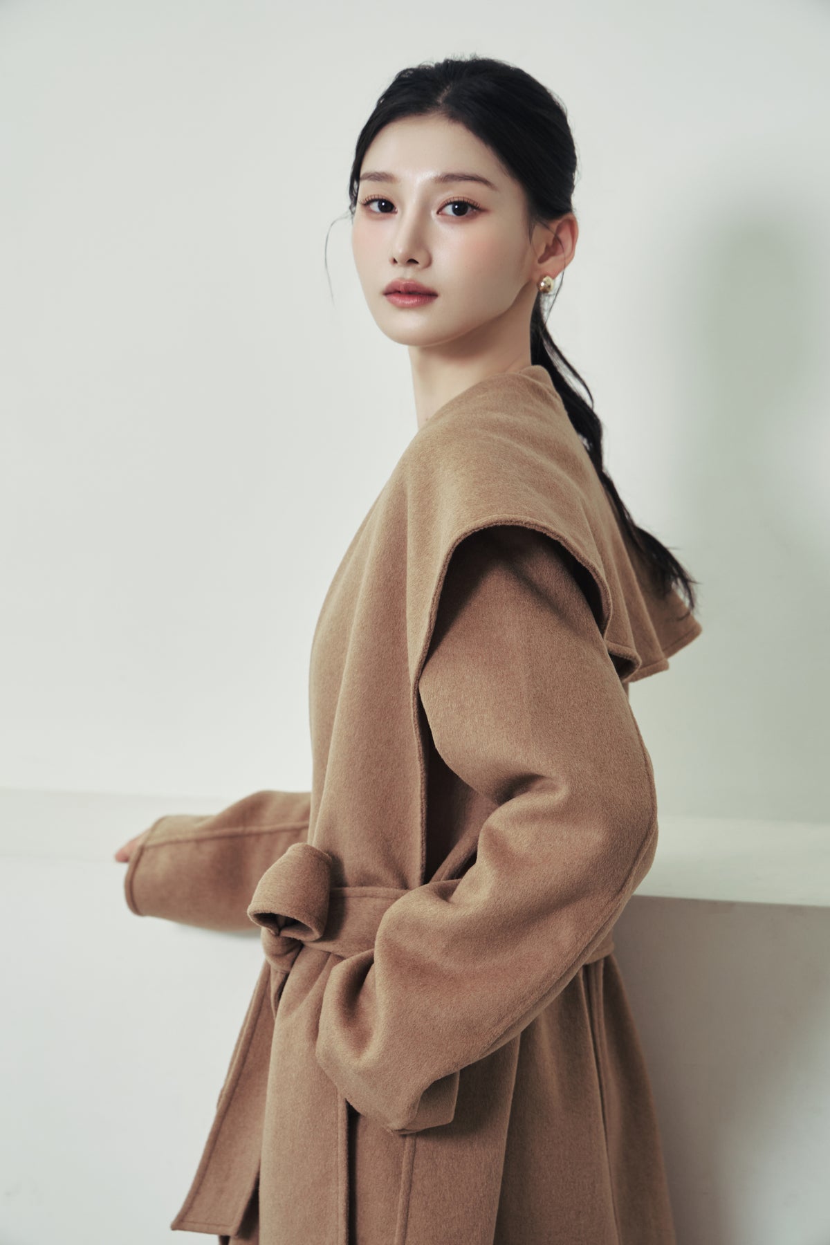 モデル身長：166cm 【アウター】カラー：beige