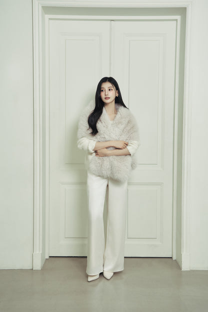 モデル身長：166cm カラー：ivory