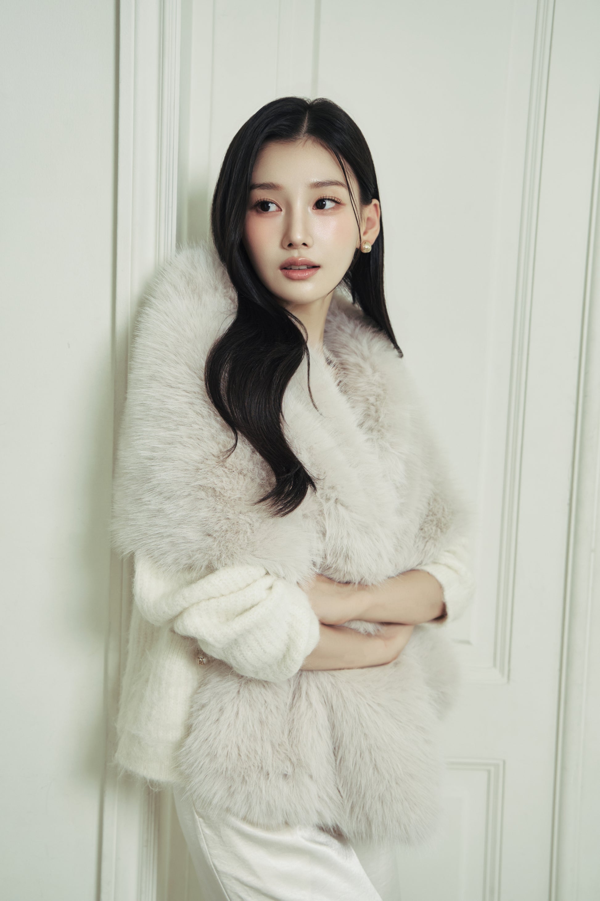 モデル身長：166cm カラー：ivory