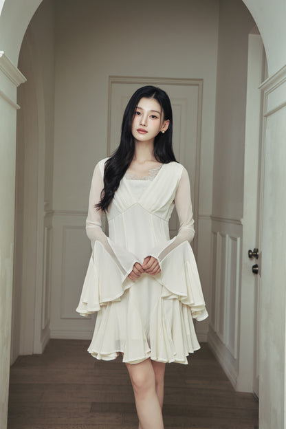 モデル身長：166cm カラー：ivory サイズ：MM