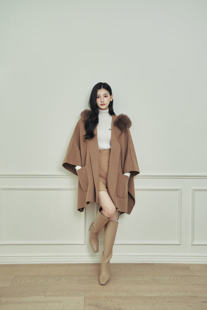 モデル身長：166cm 【アウター】カラー：camel