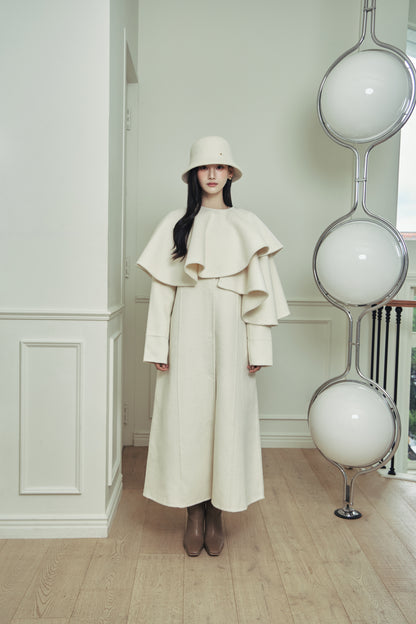 モデル身長：166cm 【アウター】カラー：off white サイズ：MM