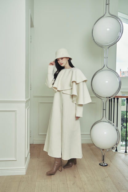 モデル身長：166cm 【アウター】カラー：off white サイズ：MM