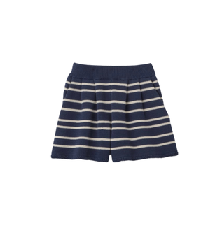 ボーダーゴールドアクセントニットショートパンツ