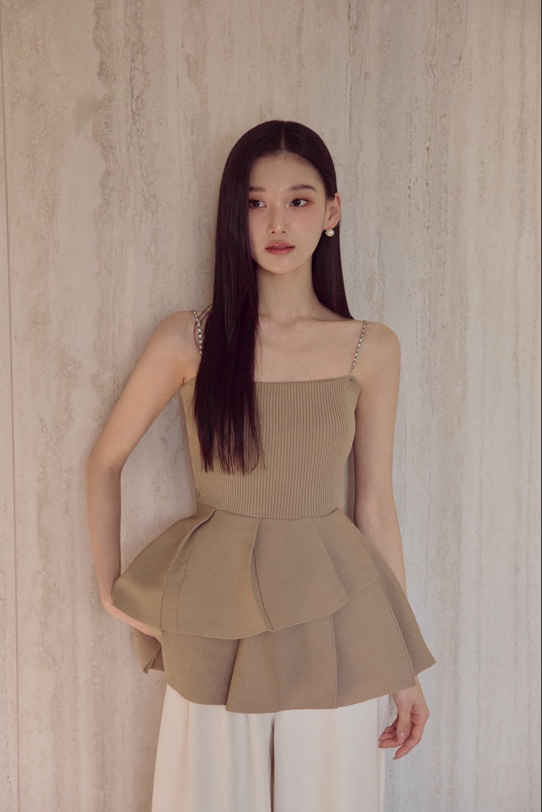 モデル身長：166cm カラー：beige