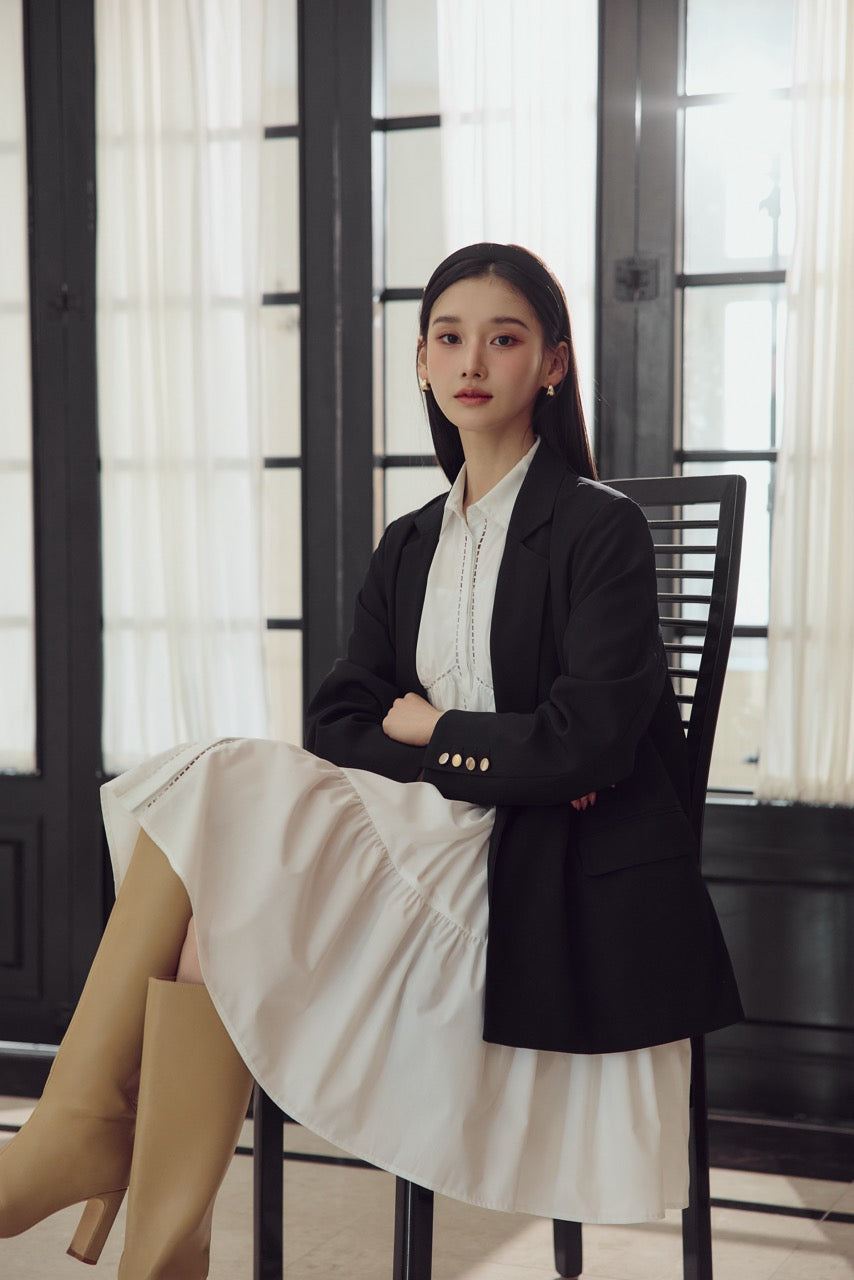 ボリュームティアードシャツワンピース – poláura OFFICIAL ONLINE STORE
