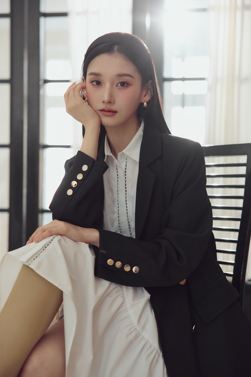 ポイントボタンテーラードジャケット – poláura OFFICIAL ONLINE STORE