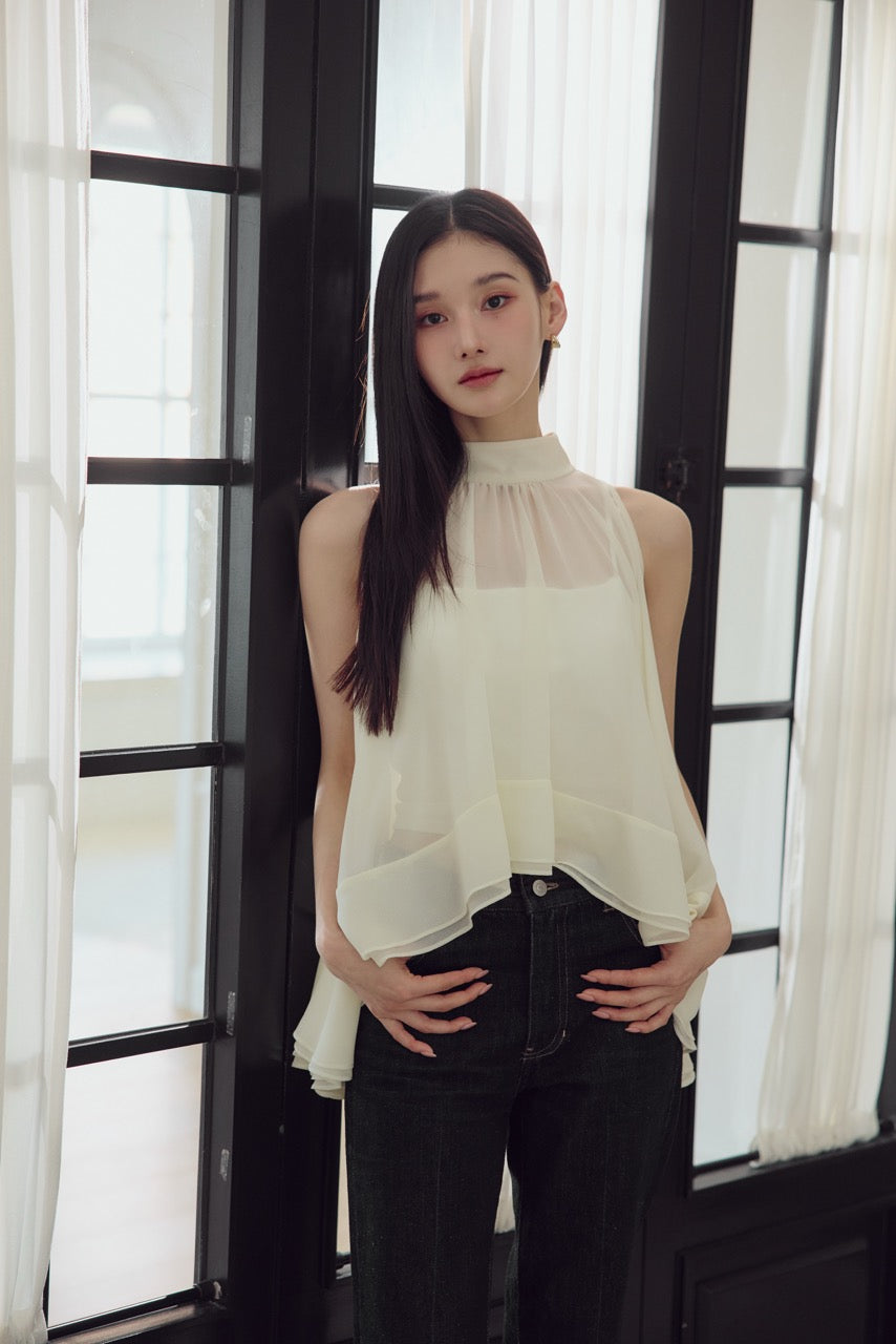 polaura エアリーラッフル 2WAYトップス エアリーラッフル 2WAYトップ – poláura OFFICIAL ONLINE STORE