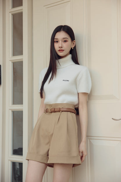 モデル身長：166cm カラー：ivoryモデル身長：166cm カラー：tops/ivory , pants/camel