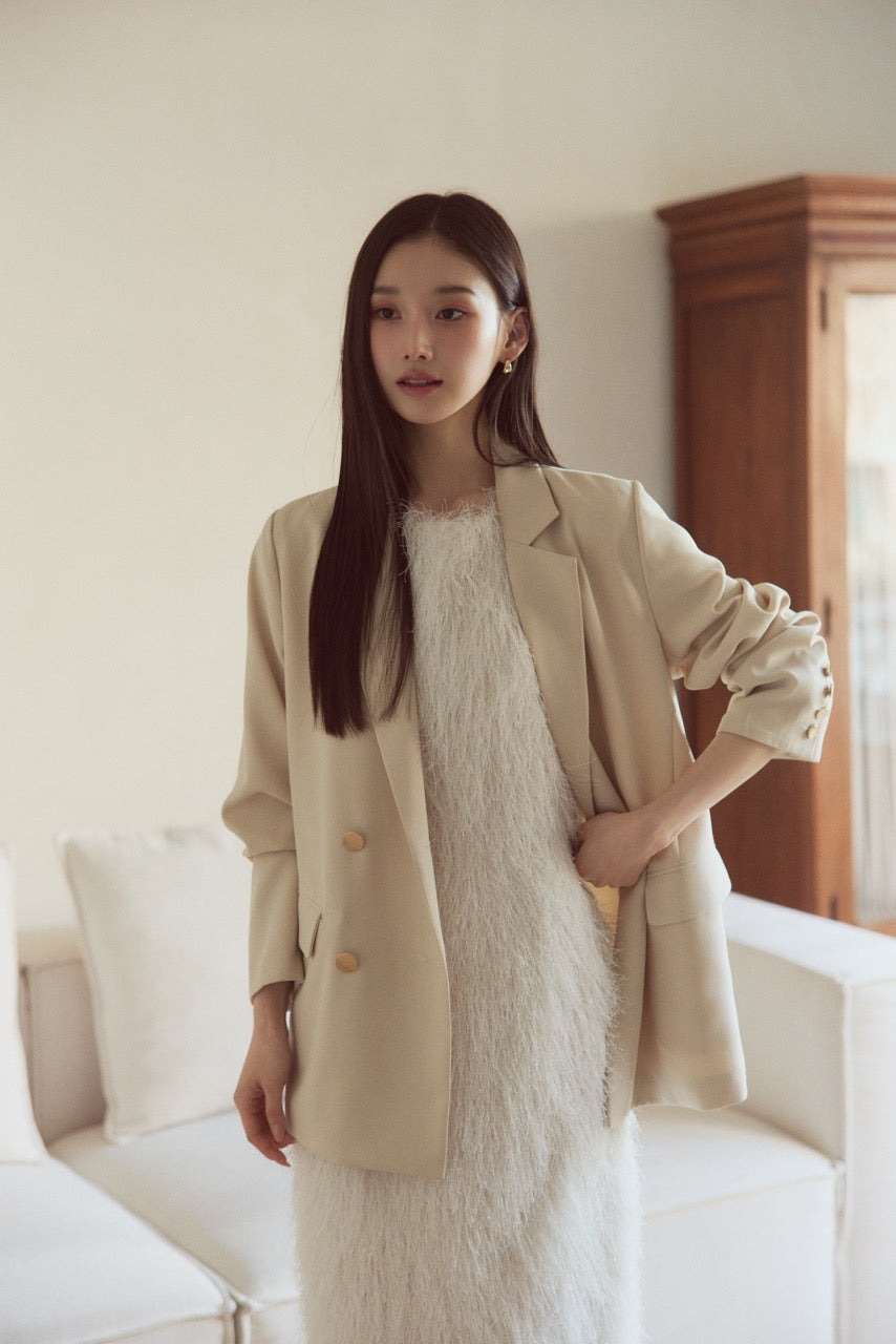 polaura(ポローラ)ソフトシャギーIラインワンピース ベージュ ソフトシャギー Iラインワンピース – poláura OFFICIAL ONLINE STORE