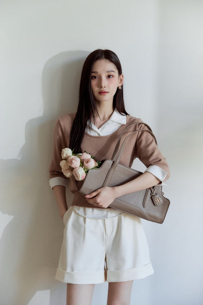モデル身長：166cm ボトムカラー：off white ボトムサイズ：M