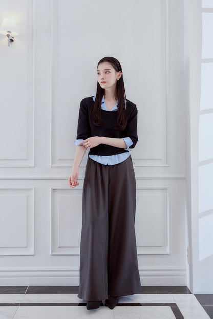モデル身長：166cm カラー：navy