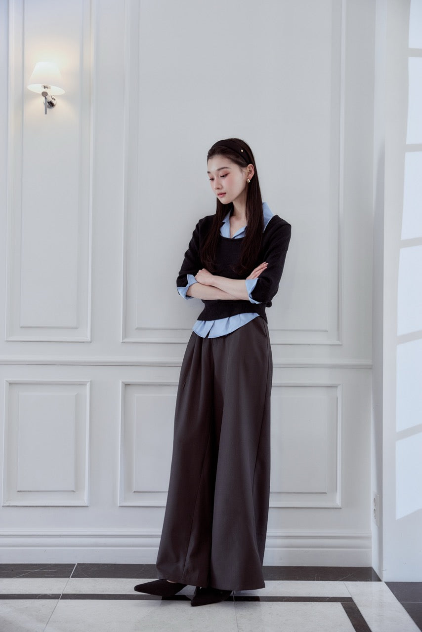 Ann Demeulemeester アシンメトリーパンツ NEXT51｜D.F.L｜ANN DEMEULEMEESTER 00s ウールギャバジンボンテージ