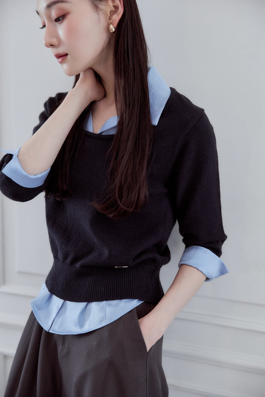 モデル身長：166cm カラー：navy