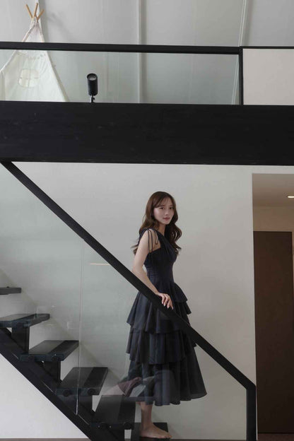 エアリーティアード ビスチェワンピース