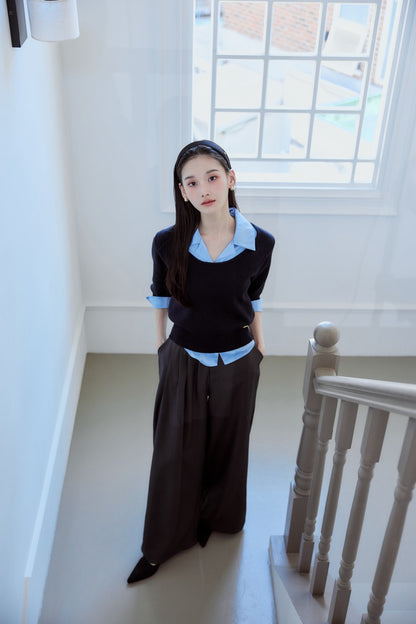 モデル身長：166cm カラー：navy