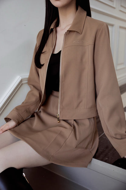 モデル身長：166cm カラー：camel