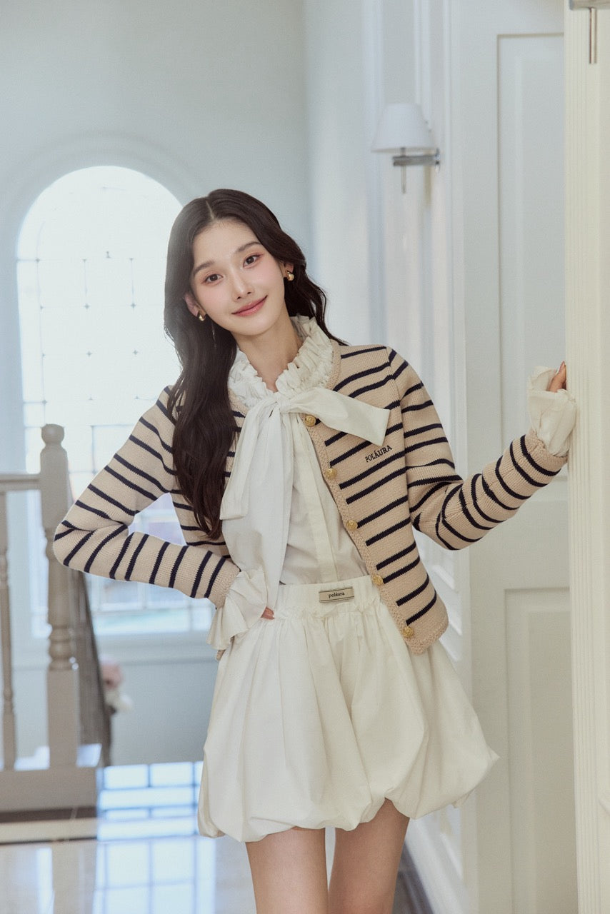 モデル身長：166cm カラー：beige