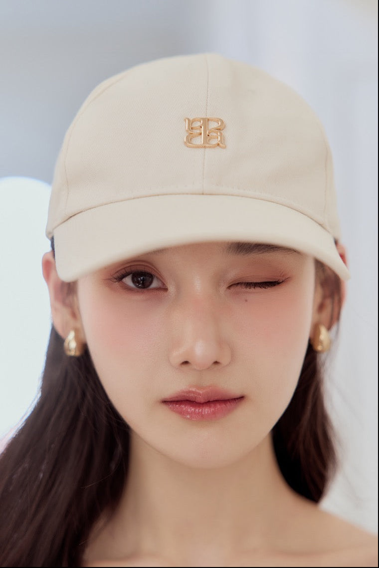 ロゴチャームコットンツイルキャップ