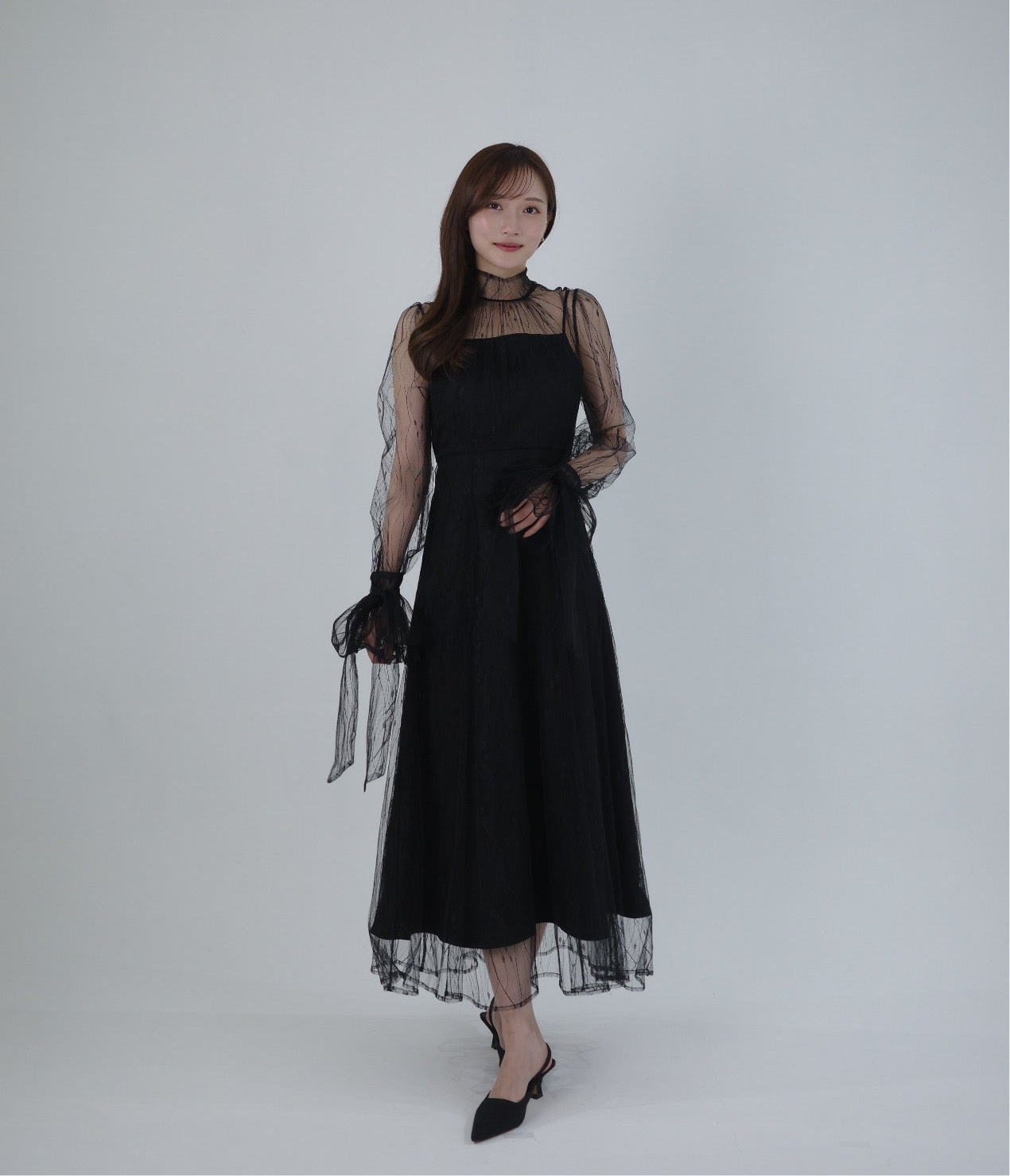 黒 レース ロングドレス バックオープン ダーリッチ Darich 黒 レース ロングドレス バックオープン ダーリッチ Darich