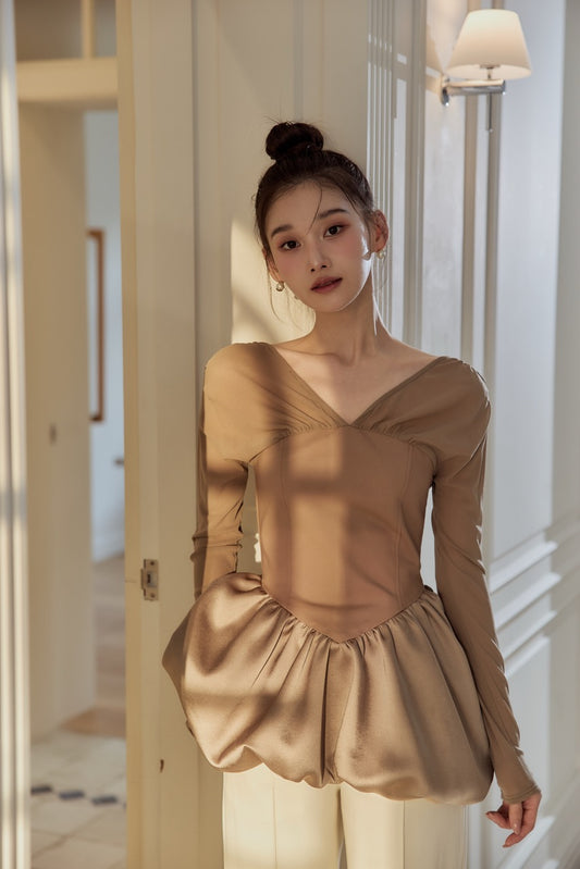 ビスチェドッキングバルーントップス