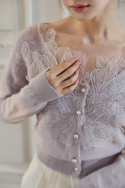 モデル身長：166cm トップスカラー：pale lilac