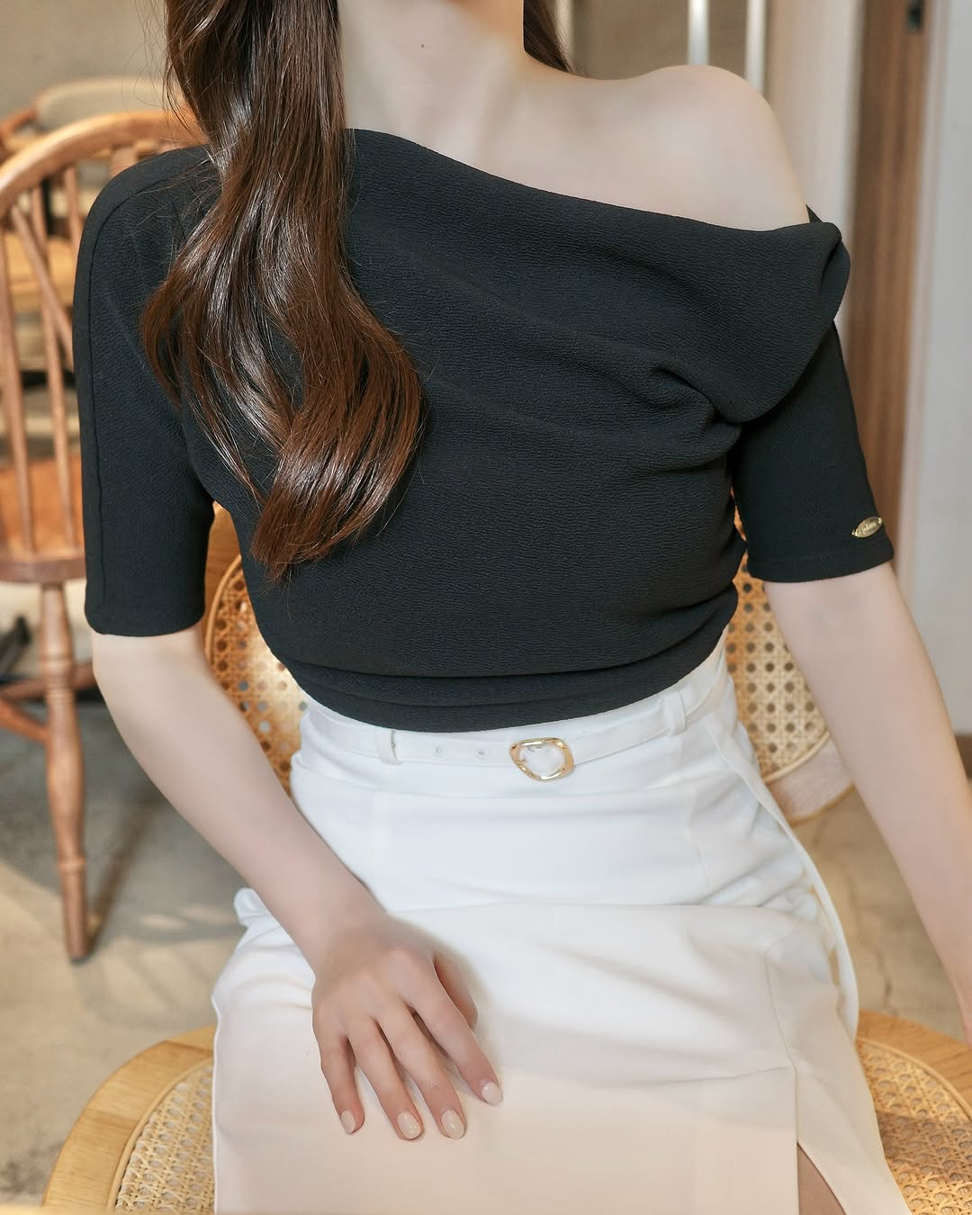 アシンメトリードレープトップス – poláura OFFICIAL ONLINE STORE