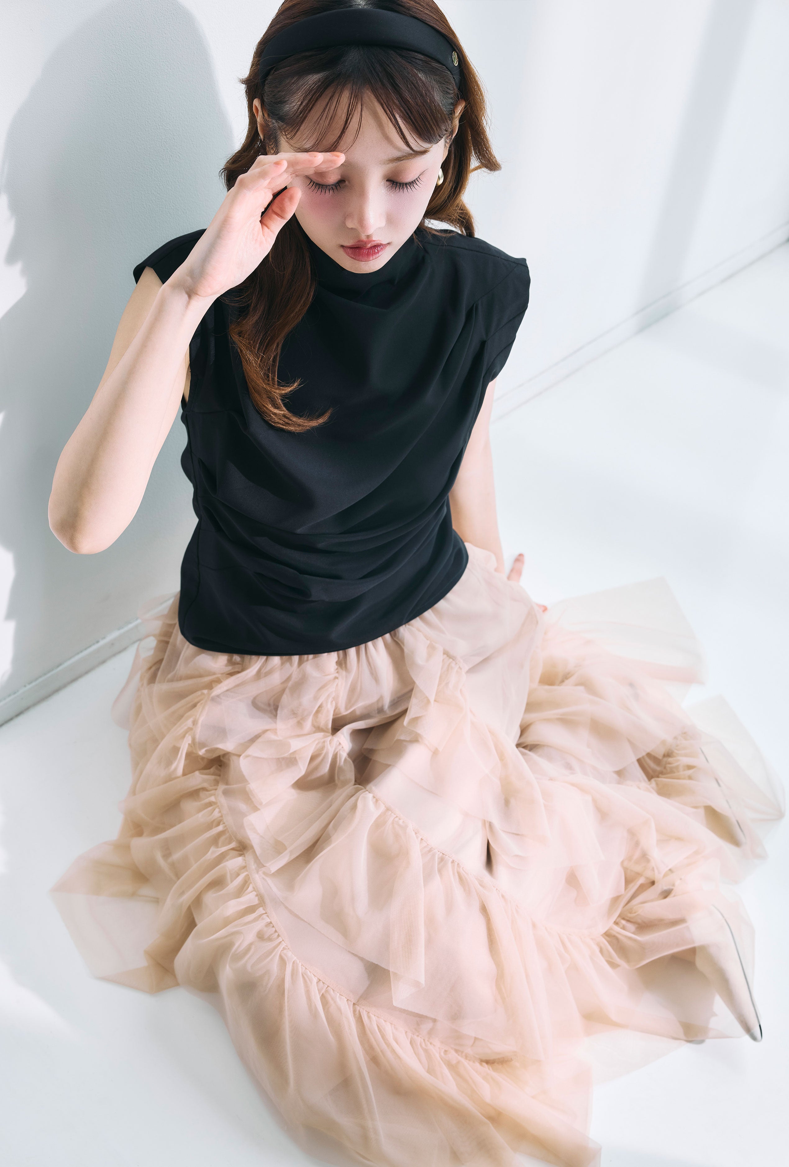 ハイネックドレープブラウス – poláura OFFICIAL ONLINE STORE