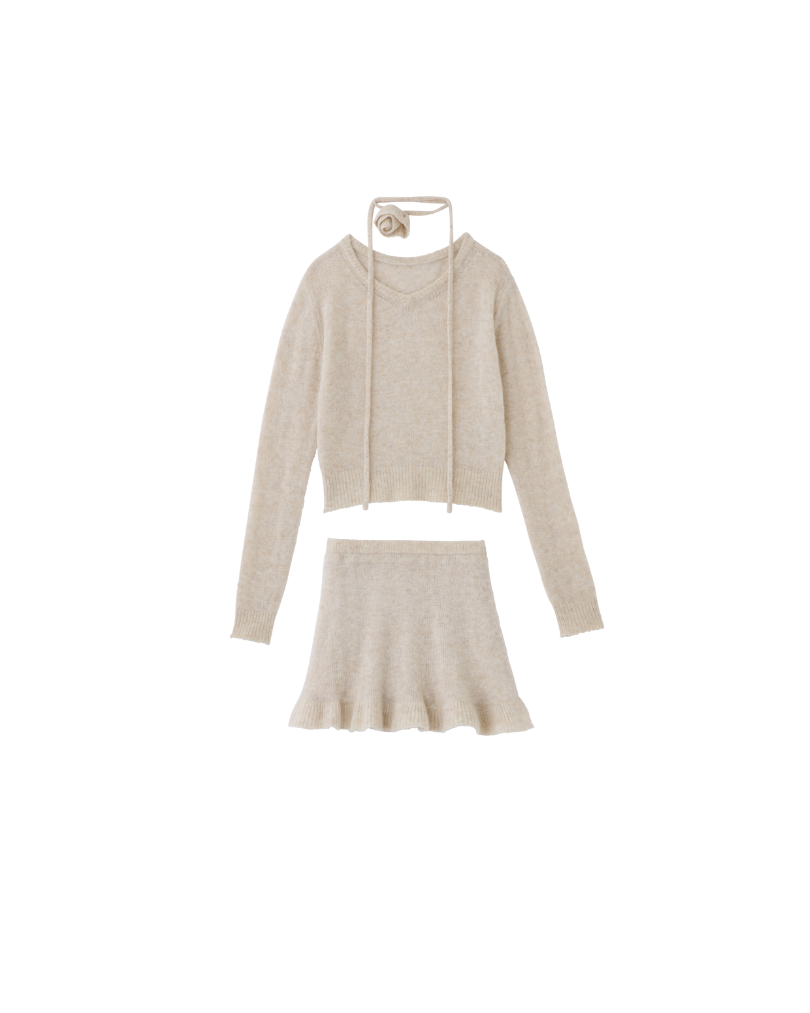 ローズアクセントニットセットアップ – poláura OFFICIAL ONLINE STORE