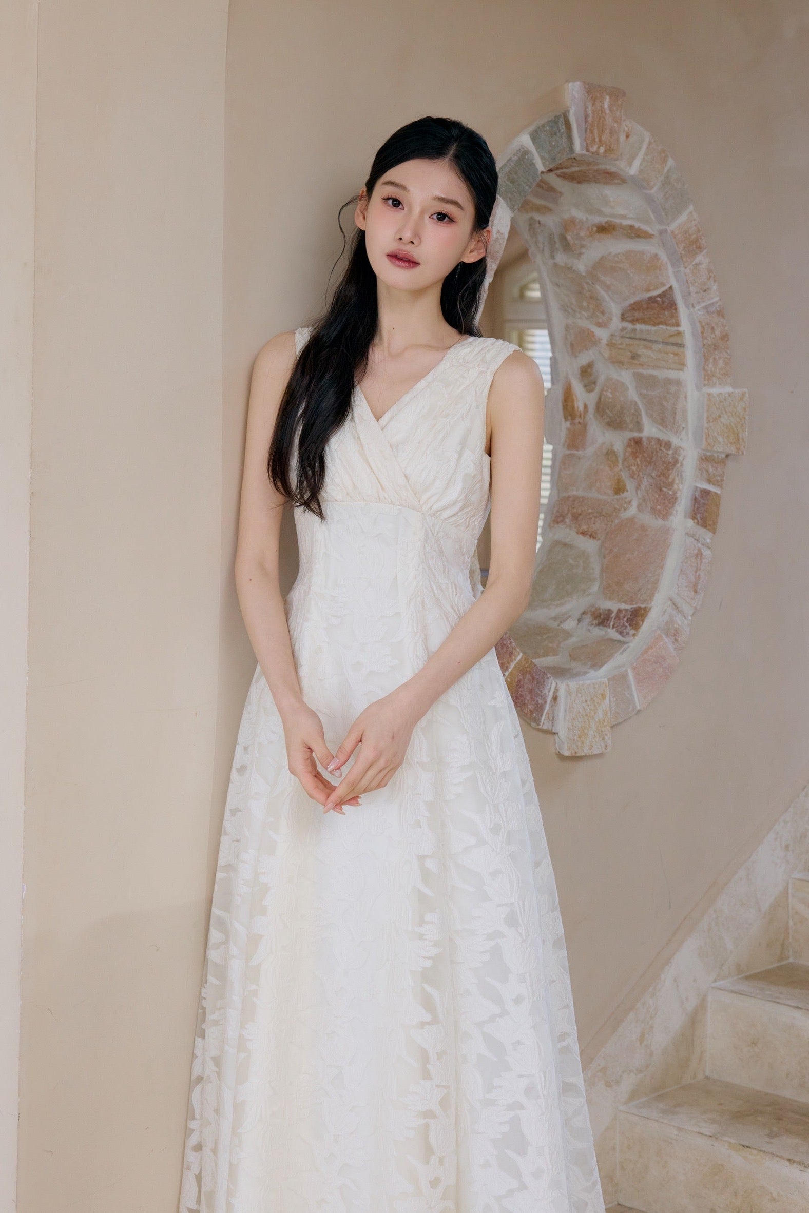 モデル身長：166cm カラー：white サイズ：MM