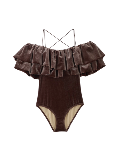 ベロアフリルスイムスーツ