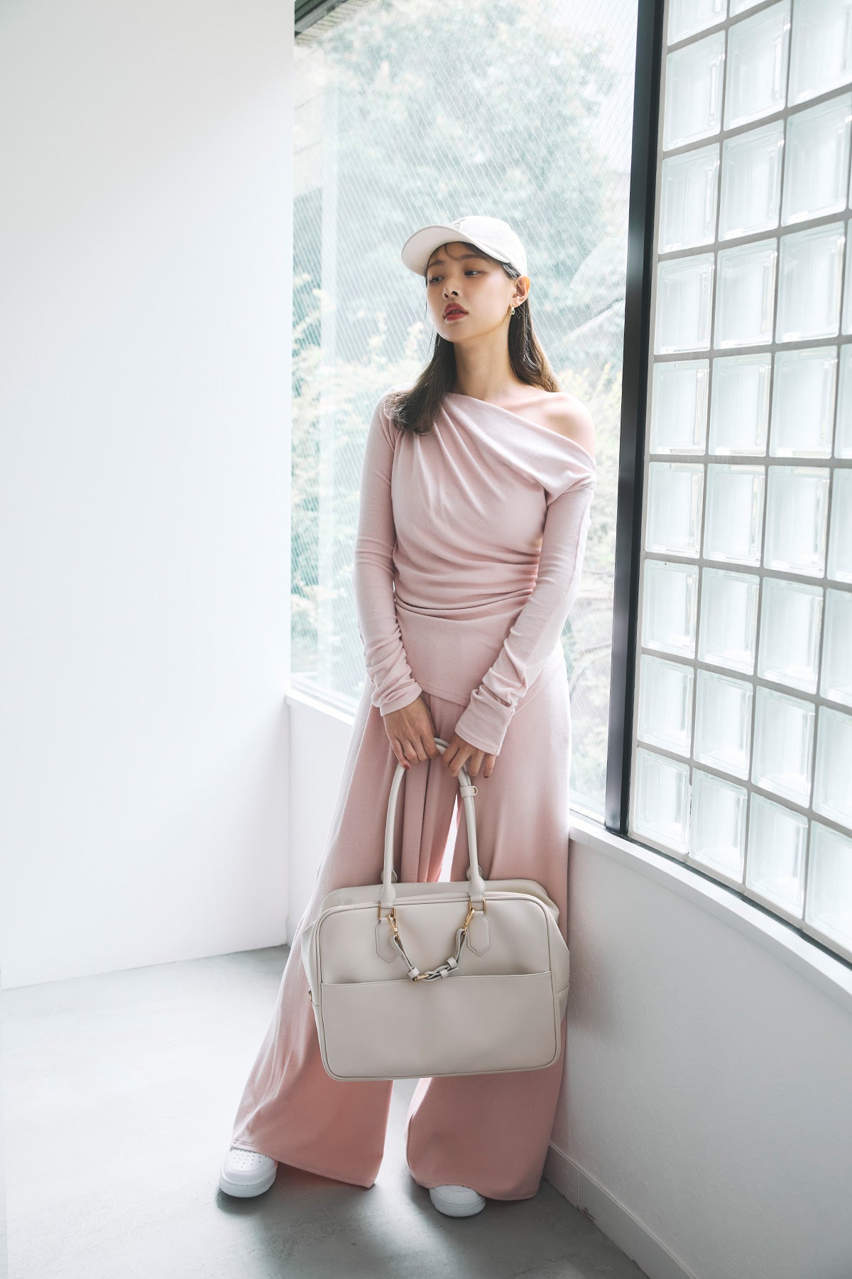 モデル身長：172cm サイズ：FREE カラー：pink