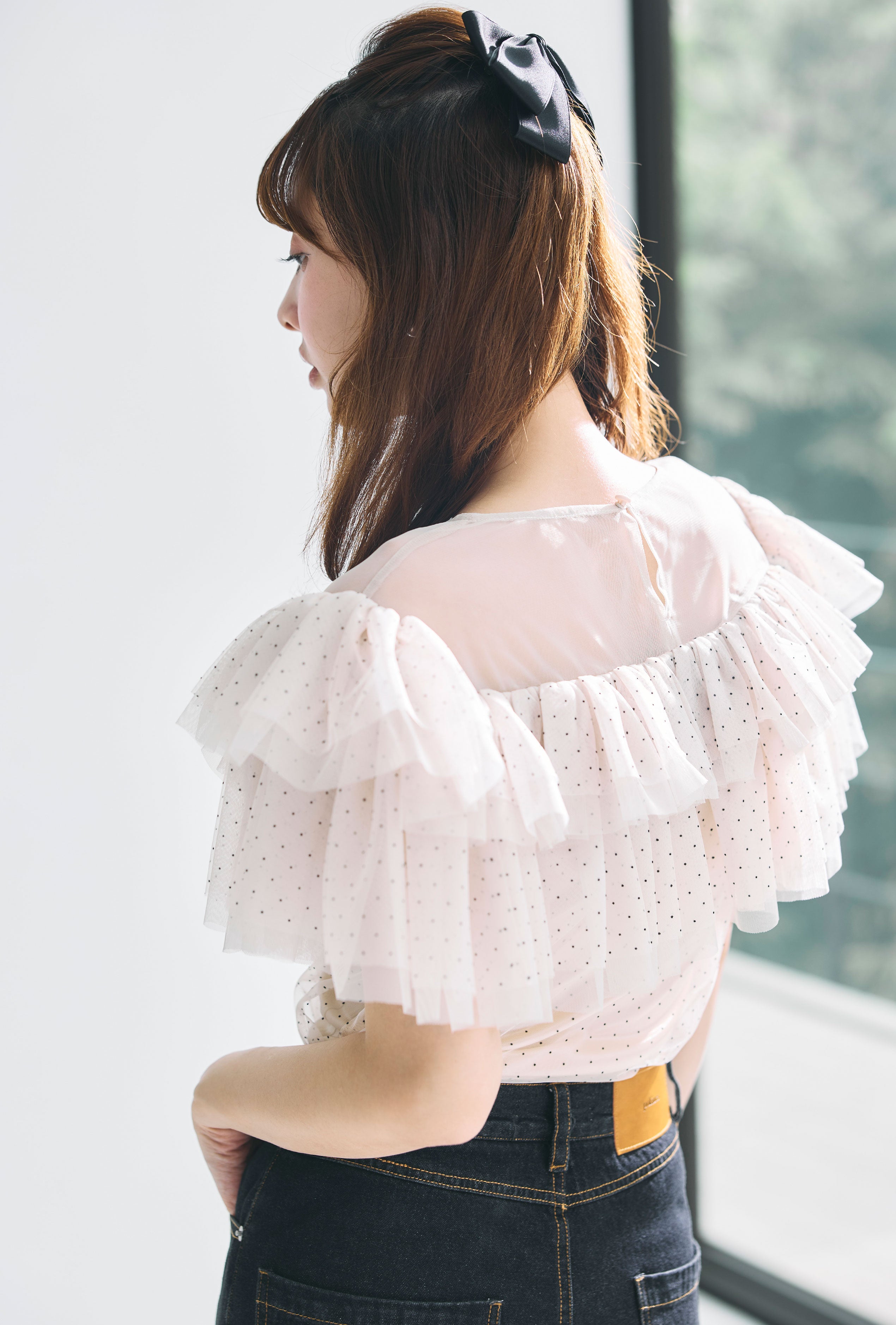 ラッフルドットシアーブラウス – poláura OFFICIAL ONLINE STORE