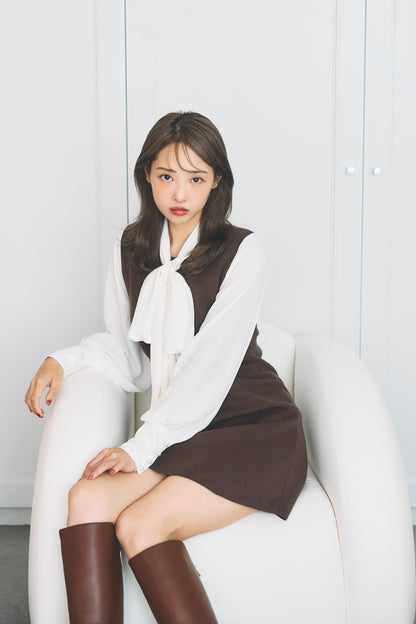 モデル身長：172cm サイズ：FREE カラー：brown