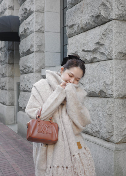 モデル身長：167cm カラー：beige