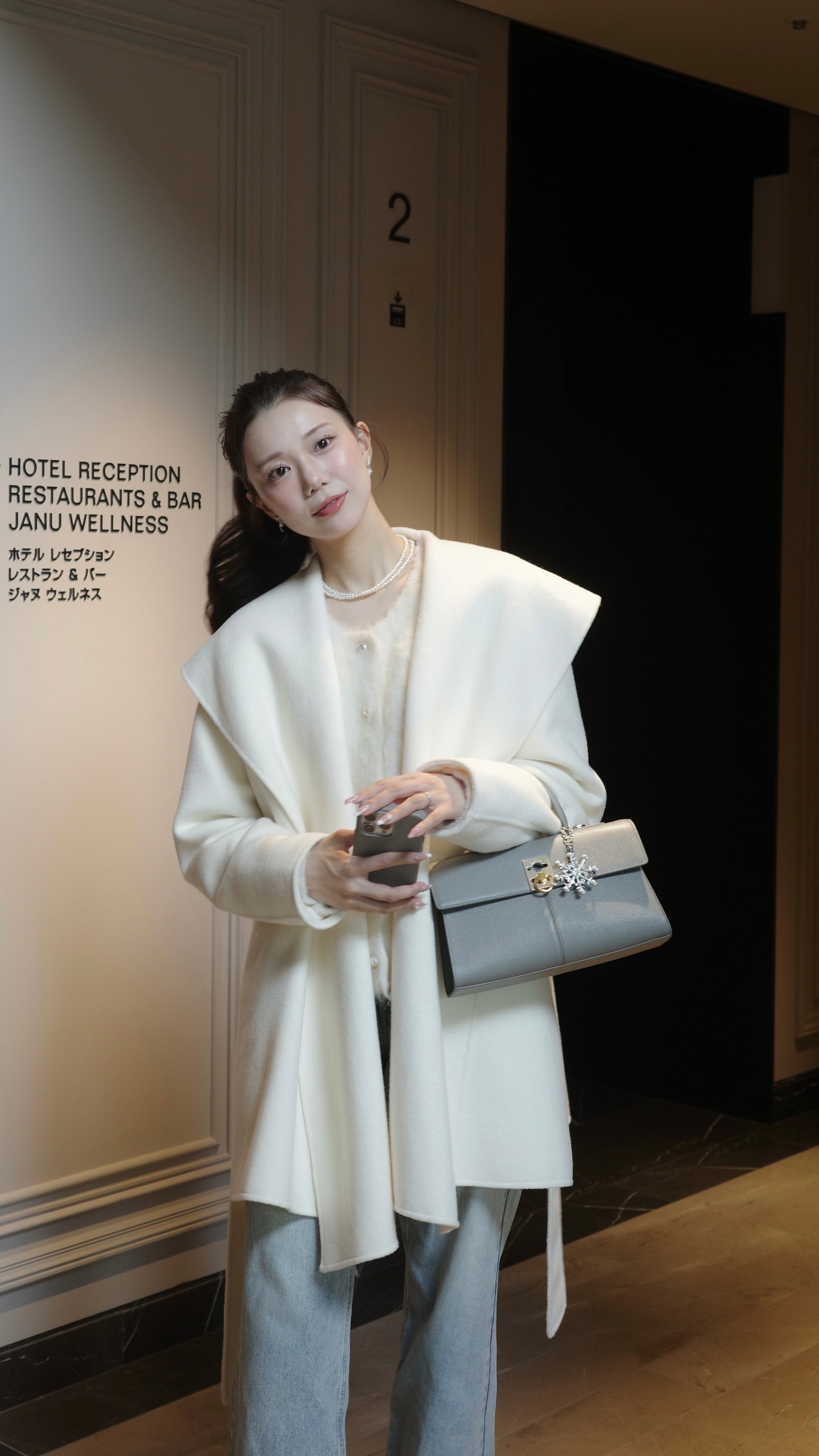 モデル身長：171cm カラー：offwhite